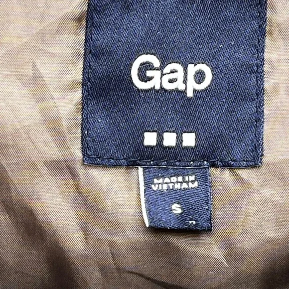 Gap Women Brown‎ Puffer Vest S Quilted Sleeveless Outerwear Mock Neck Warm - Picture 4 of 9